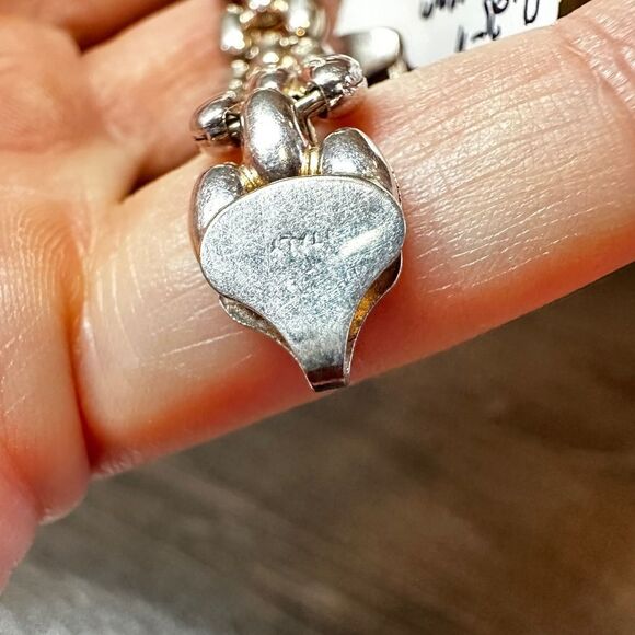 SALE! Unisex 7.25" Solid Sterling silver bracelet stamped 925 Italy! - Picture 5 of 12